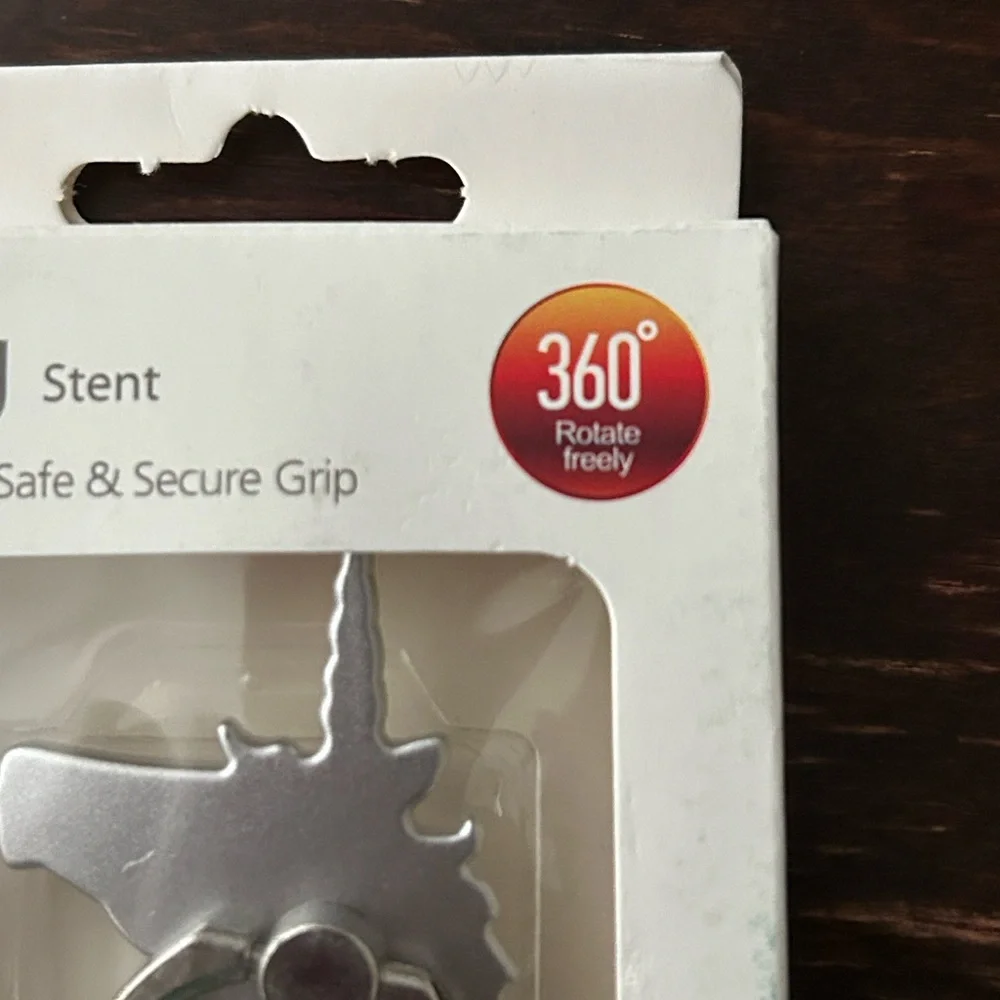 NWT. Ring Stent Silver Unicorn Phone Kickstand